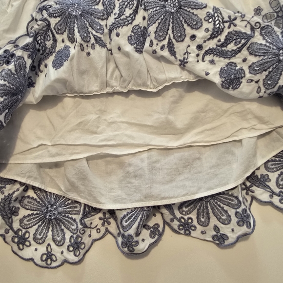 kate spade new york Floral Embroidered Tiered Mini Skirt Size S - Picture 5 of 10